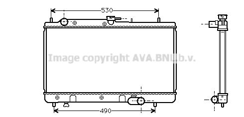 AVA QUALITY COOLING Радиатор, охлаждение двигателя MZ2071